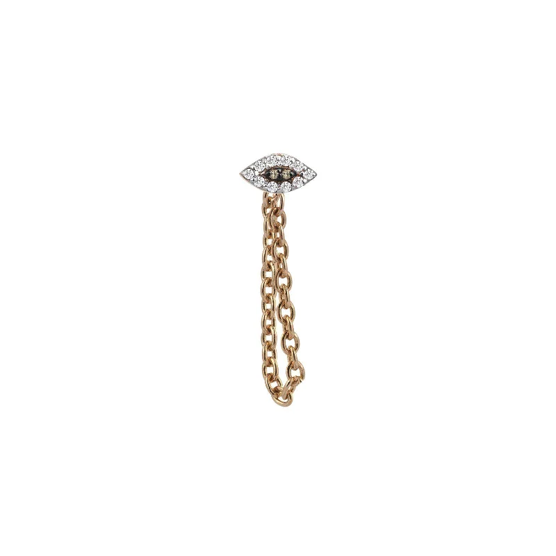 Best hoop earrings with intricate beaded details for a textured, stylish appearance-10th Eye Haven Chain Stud