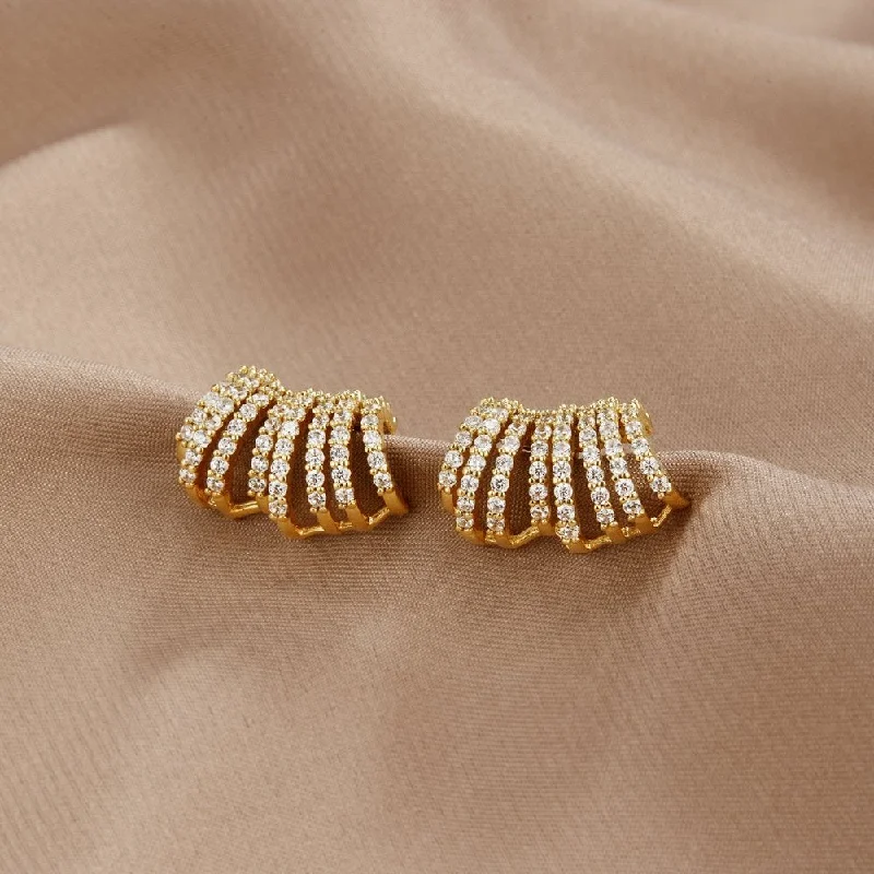 Best hoop earrings with oval shapes for a unique and elongated design-18K Gold Layla Wrap Earrings