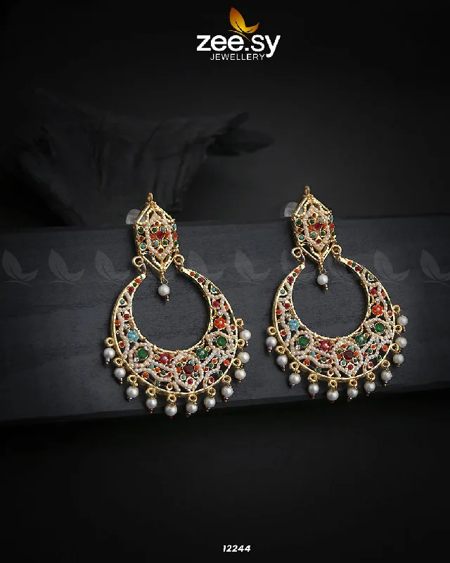 Hoop earrings with floral motifs for a feminine and nature-inspired look-Armeena's Earrings