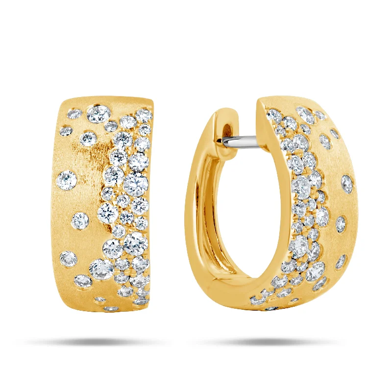 Best hoop earrings with cubic zirconia for a budget-friendly, dazzling look-Diamond Confetti Hoops