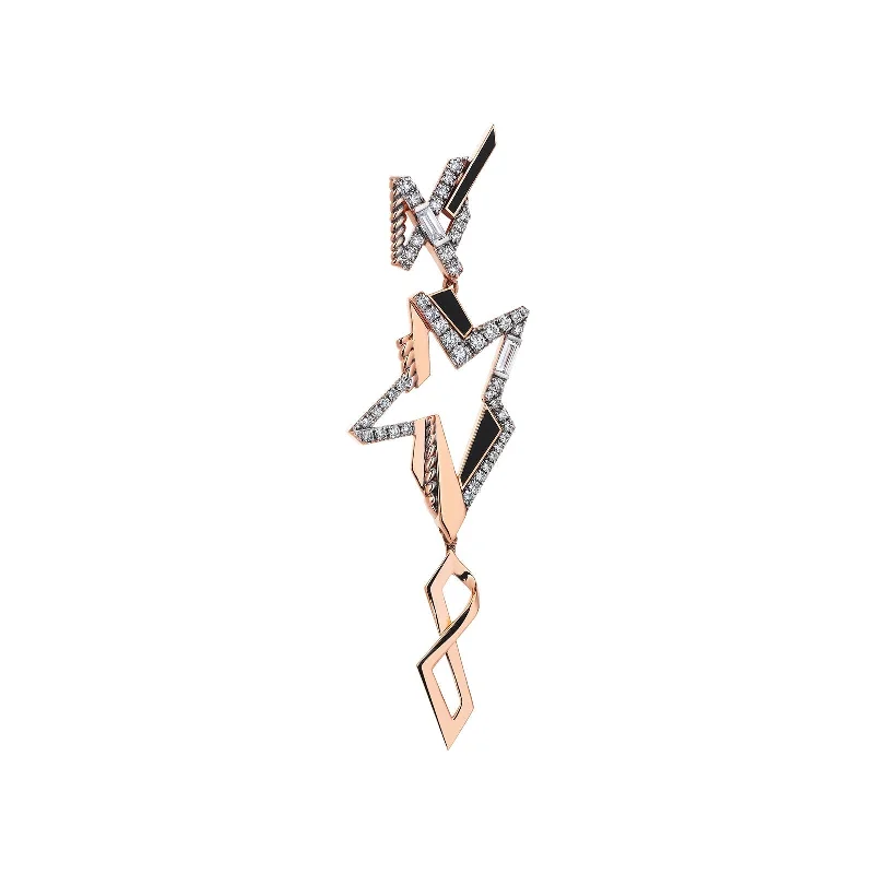 Hoop earrings with oversized pearl accents for a statement-making look-Golden Glamour Dangling Earring