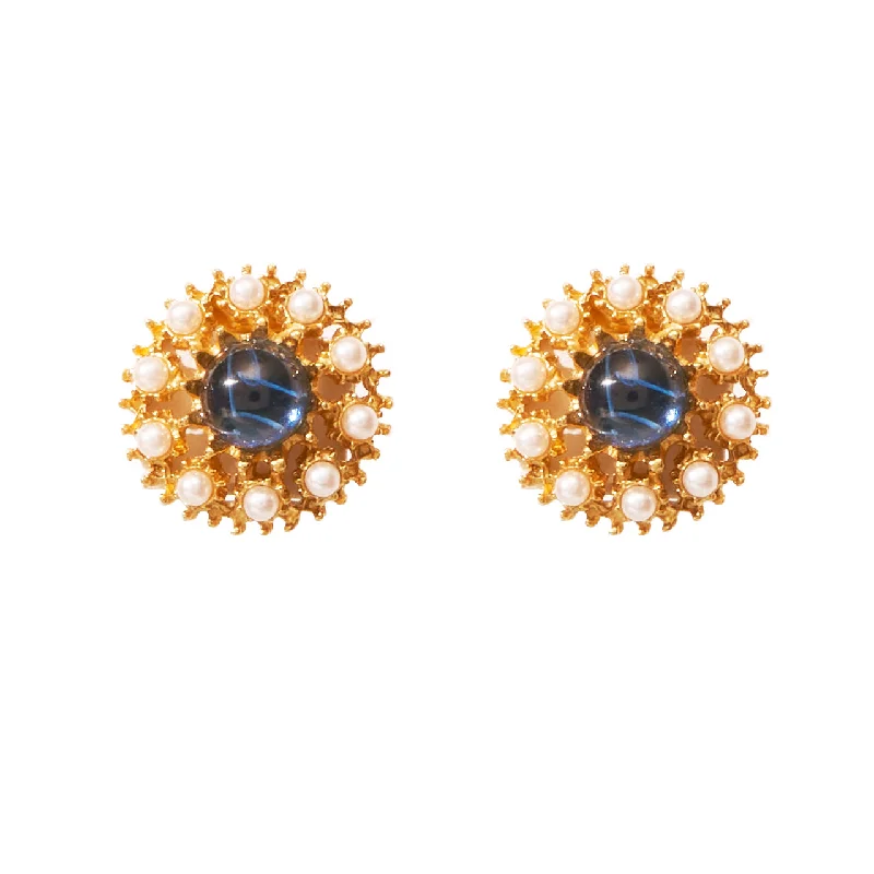 Hoop earrings with artistic filigree designs for an intricate, delicate finish-Manet Earrings