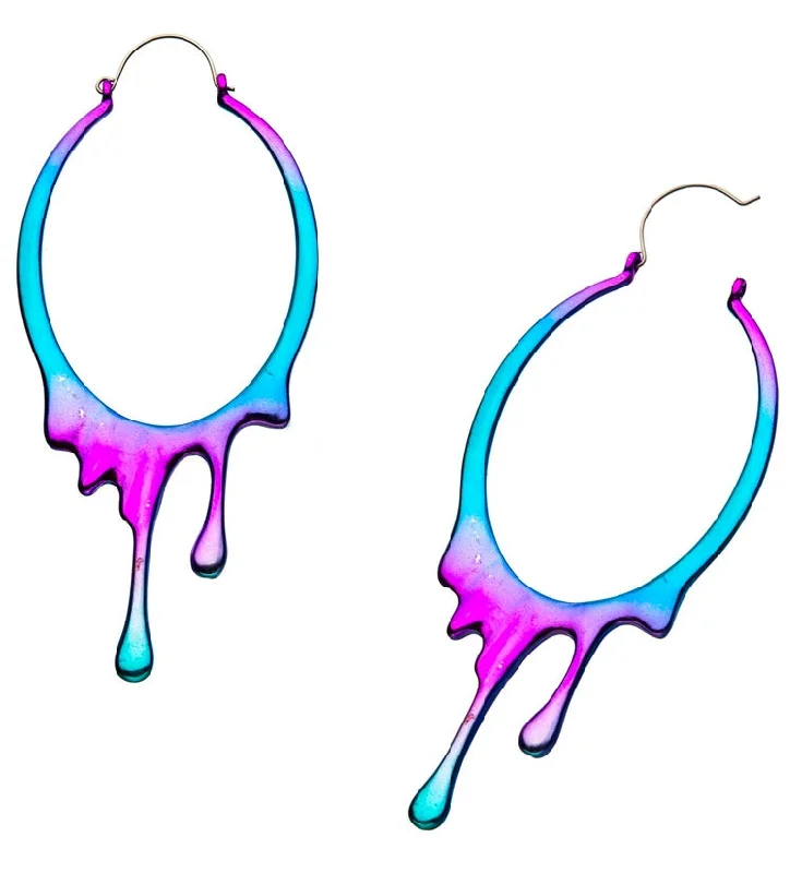 Hoop earrings with gold accents for a warm, elegant statement piece-Miami Drip Plug Hoops