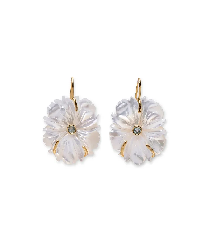 Best hoop earrings with intricate beaded details for a textured, stylish appearance-New Bloom Earrings in Mother-of-Pearl