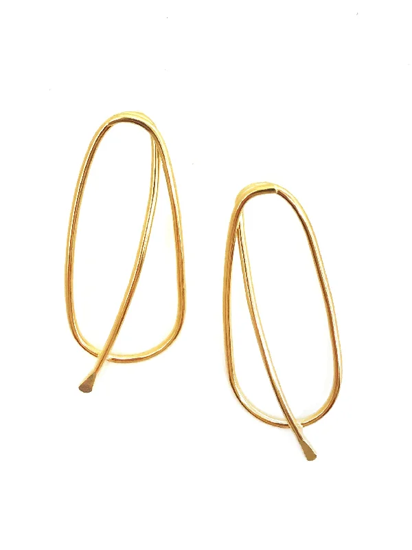 Hoop earrings with oversized pearl accents for a statement-making look-Oblik Earrings