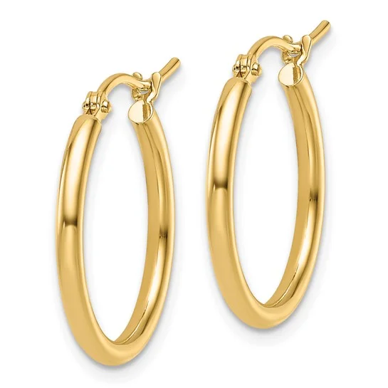 Hoop earrings with a chunky design for a bold and trendy statement-Gold Hoops