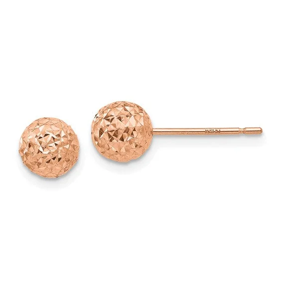 Hoop earrings with textured gold for a refined and sophisticated aesthetic-Rose Gold Earrings