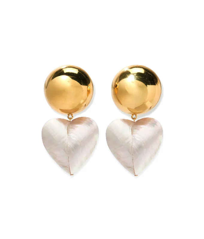 Best hoop earrings with sterling silver for an affordable and chic design-Rodan Heart Earrings