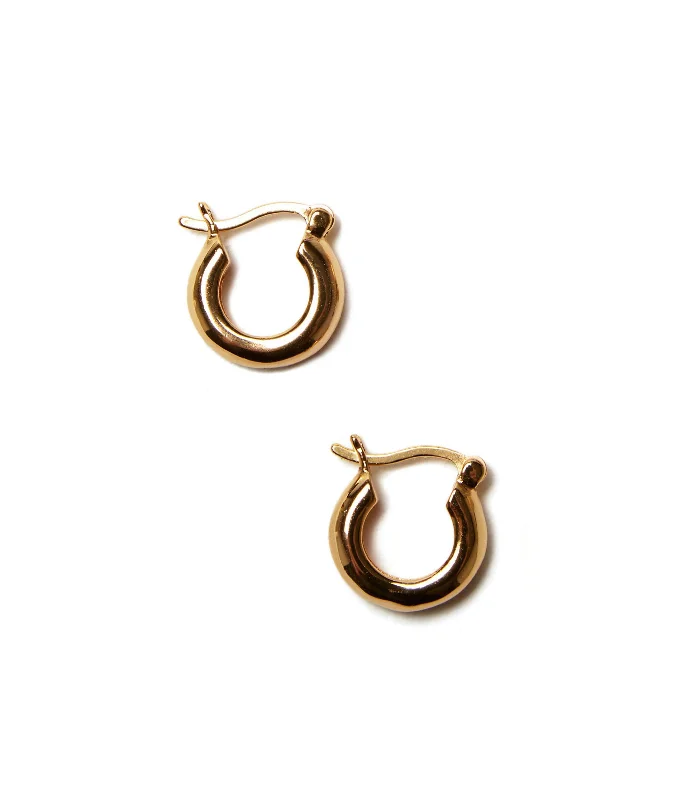 Hoop earrings with polished metal for a shiny and high-quality finish-Small Gold Mood Hoops