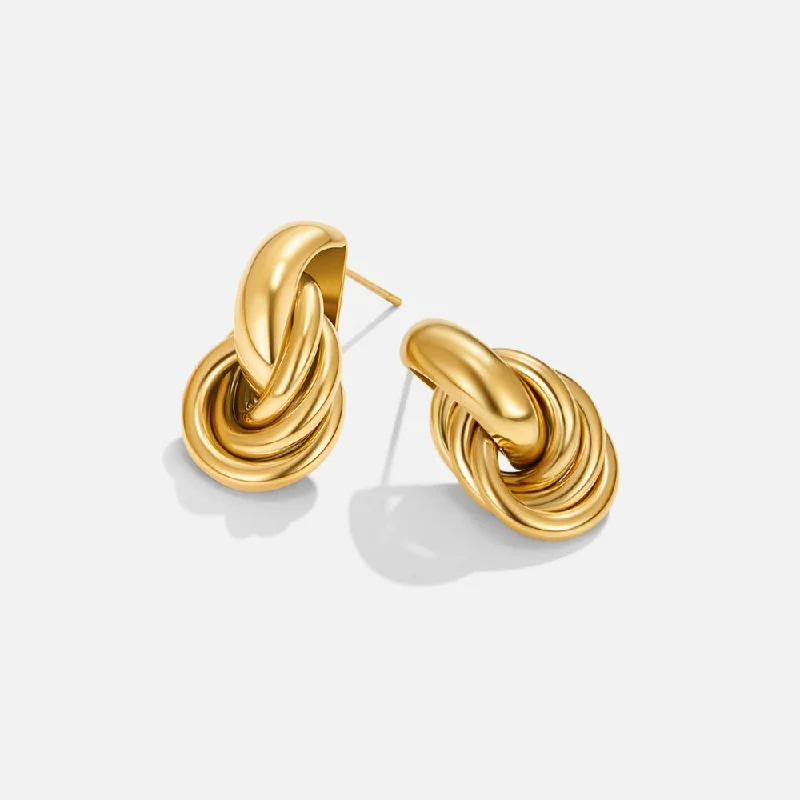 Best hoop earrings with custom designs for a personalized, unique accessory-Sofia Twisted Gold Hoop Earrings