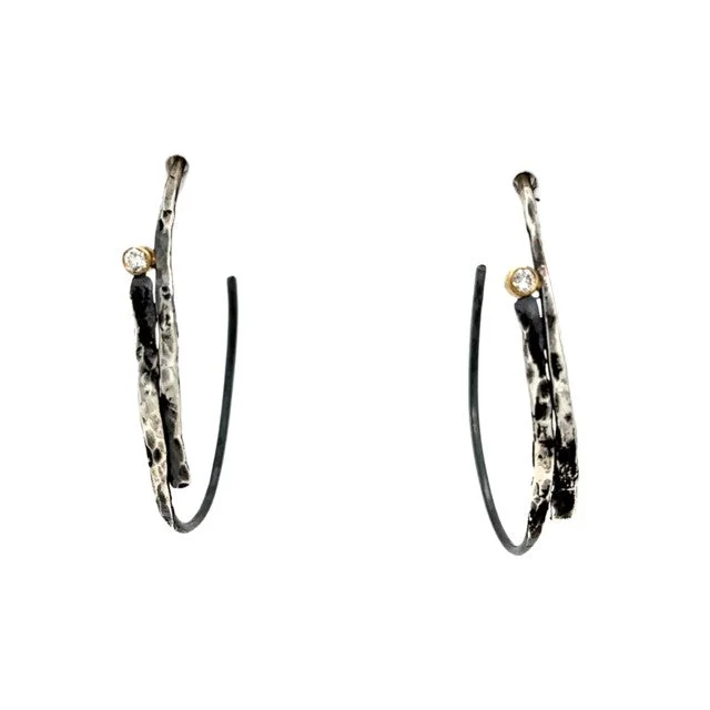 Best hoop earrings with butterfly motifs for a playful and whimsical appearance-Tempest Diamond Hoops