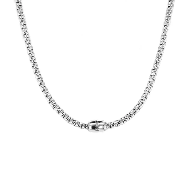 Necklaces and pendants with clear quartz for a pure and radiant look-0.01 ctw Diamond Flex Necklace