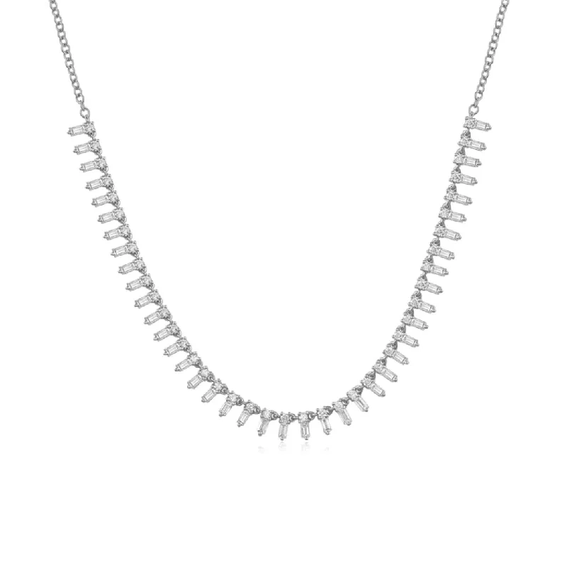 Beautiful necklaces and pendants with geometric shapes for a modern, artistic design-18" 1.11 ctw Diamond Necklace | 10266474