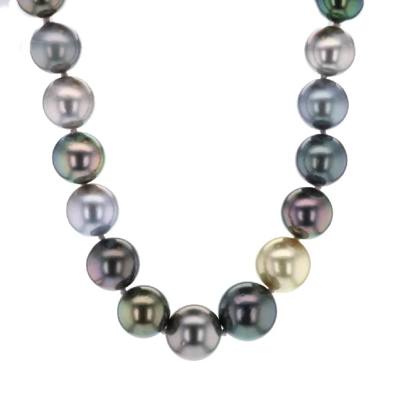 Necklaces and pendants with zodiac constellation designs for an astrological touch-11.1-13.4MM Multicolor Pearl Necklace