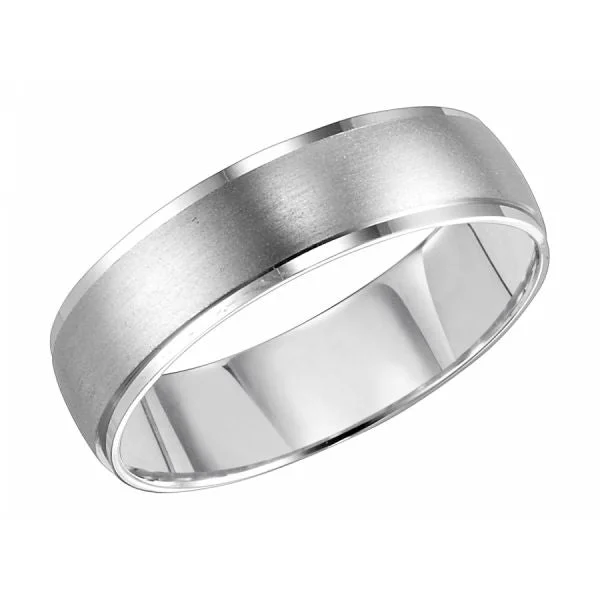 Best necklaces and pendants with sterling silver for an affordable yet stylish choice-Polished & Brushed Wedding Band