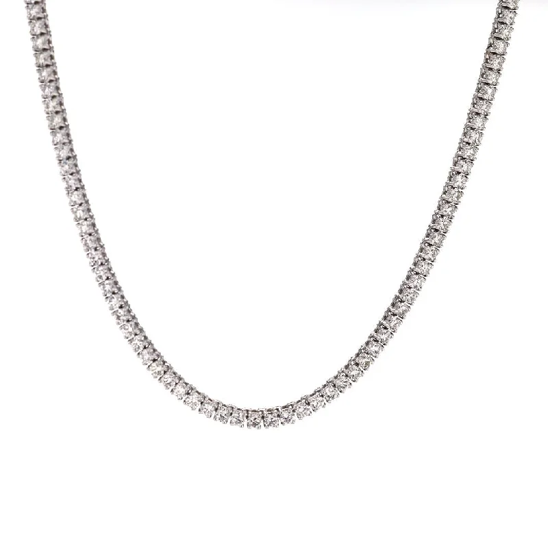 Beautiful necklaces and pendants with diamond halo settings for extra brilliance-7.00 ctw Diamond Eternity Necklace