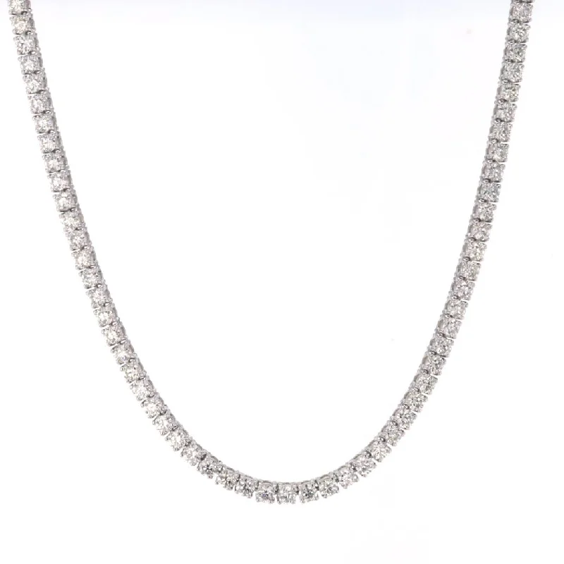 Stunning necklaces and pendants with sapphire gemstones for a luxurious blue hue-8.40 ctw Diamond Eternity Necklace