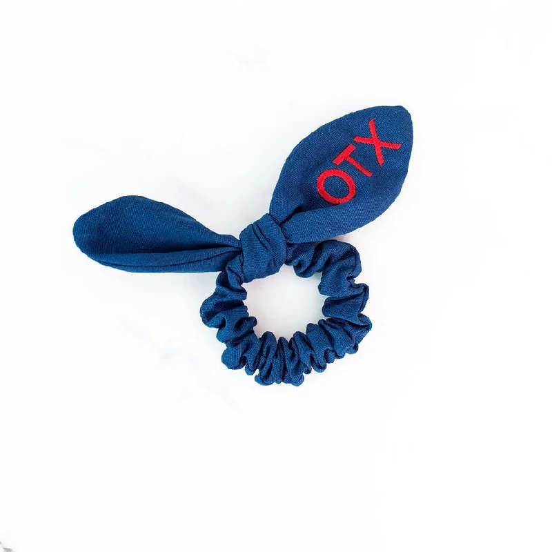 Necklaces and pendants with love knot designs for a romantic, meaningful symbol-Camp OTX Blue Scrunchie