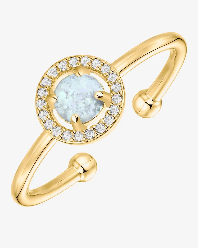 Women’s rings with pave topaz for dazzle -Cosmo Ring