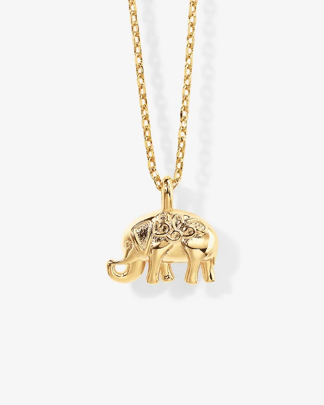 Best necklaces and pendants with infinity hearts for a romantic, eternal symbol-Dainty Elephant Pendant Necklace