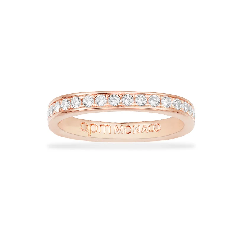 Women’s rings with matte silver for understated -Dainty Pavé Ring