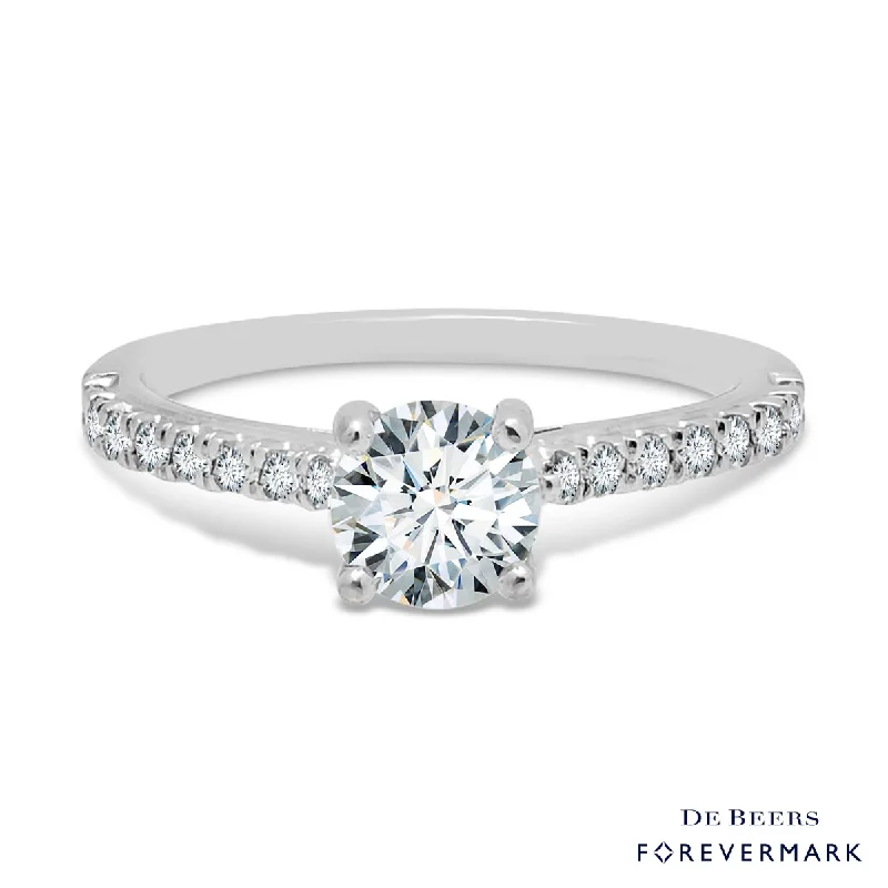 Women’s rings with herkimer diamonds for clarity -Forevermark Diamond Engagement Ring in 14kt White Gold (1ct tw)