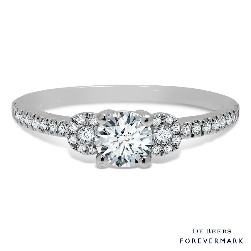 Women’s gold rings with shimmering opal centerpieces -Forevermark Diamond Ring in 18kt White Gold (5/8ct tw)