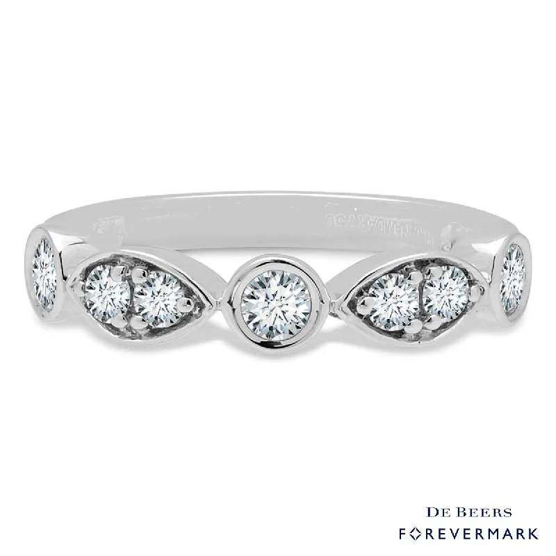 Women’s rings with polished jade for calm -Forevermark Tribute Collection Diamond Ring in 18kt White Gold (1/2ct tw)