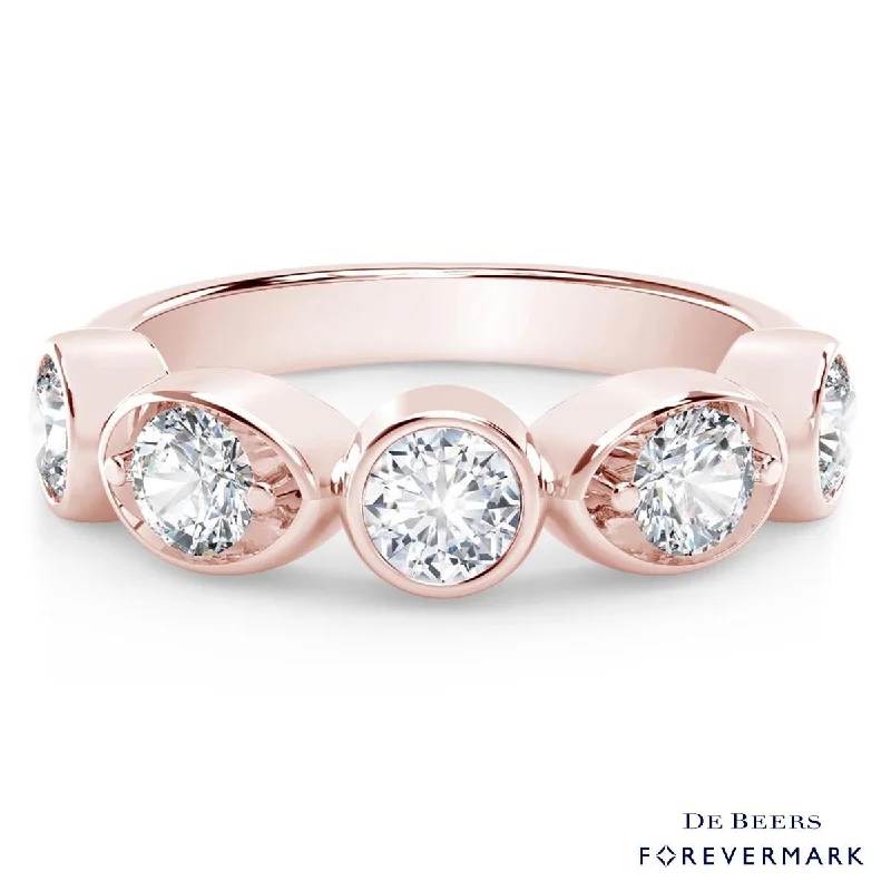 Women’s rings with crown-inspired topaz designs -Forevermark Tribute Collection Diamond Stackable Ring in 18kt Rose Gold (1/2ct tw)