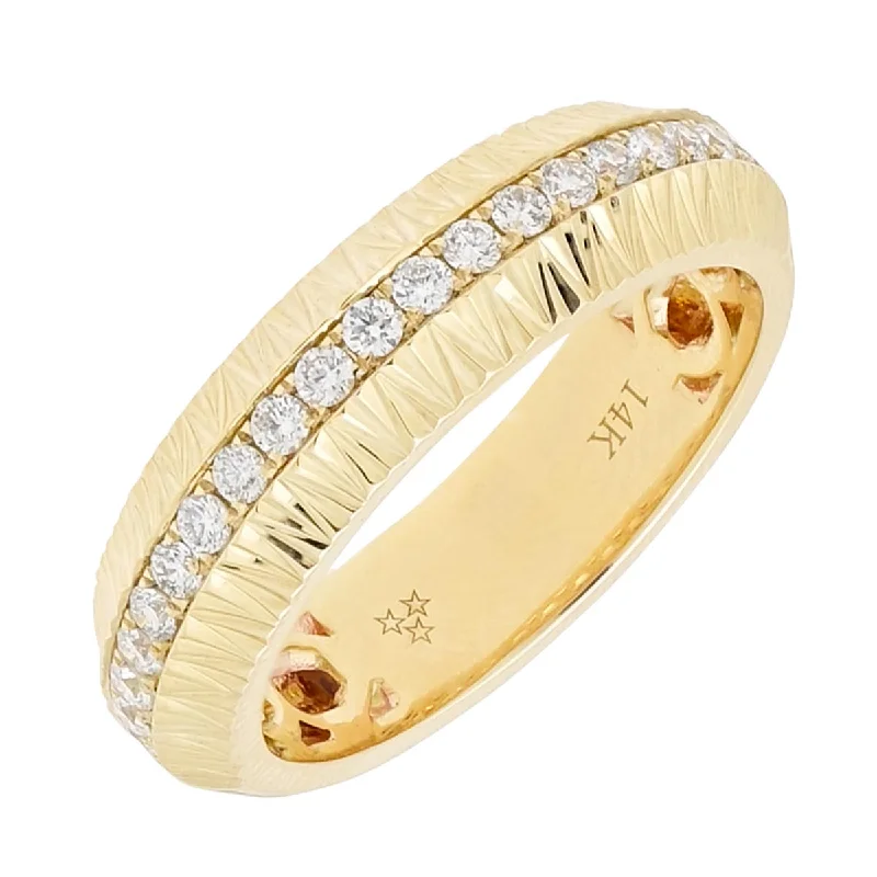 Women’s rings with smoky quartz for depth -Diamond Fashion Ring in 14kt Yellow Gold (1/3ct tw)