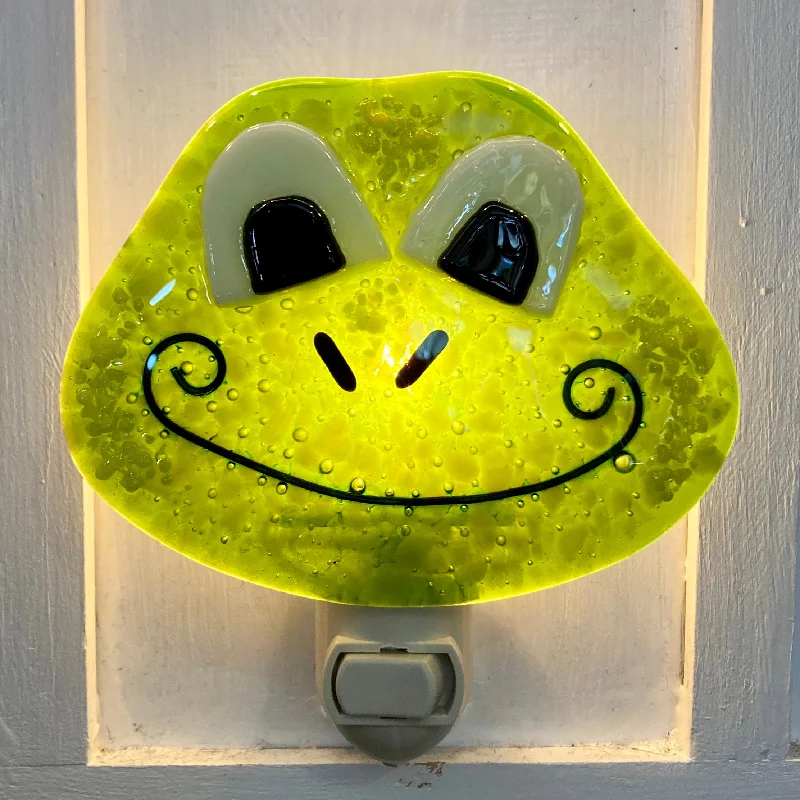 Beautiful necklaces and pendants with tree branch motifs for a nature-inspired design-Glass Frog Night Light