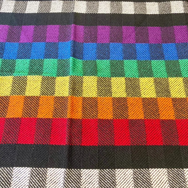 Twill Rainbow Boxes with Black/White Trim