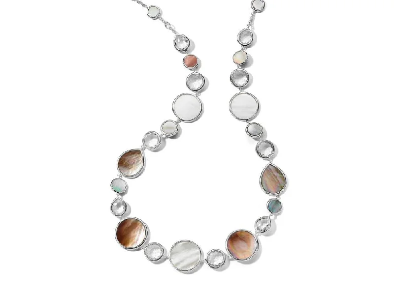 Unique necklaces and pendants with artistic shapes for a creative, one-of-a-kind design-IPPOLITA Polished Rock Candy Collar Necklace in Sabbia