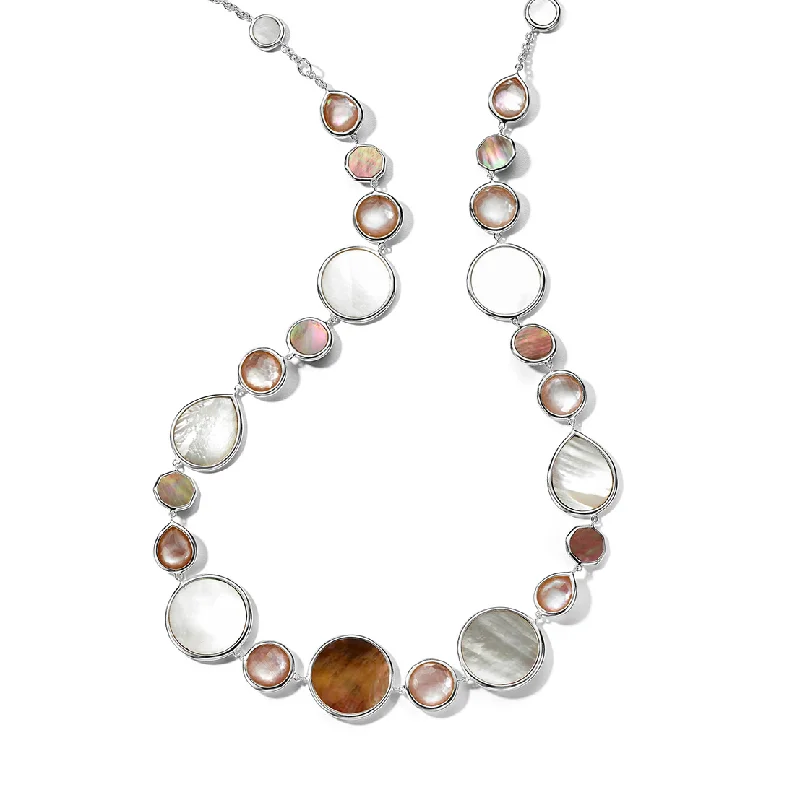 Best necklaces and pendants with glowing moonstone for an ethereal glow-IPPOLITA  Polished Rock Candy Sterling Silver Collar Necklace in Dahlia