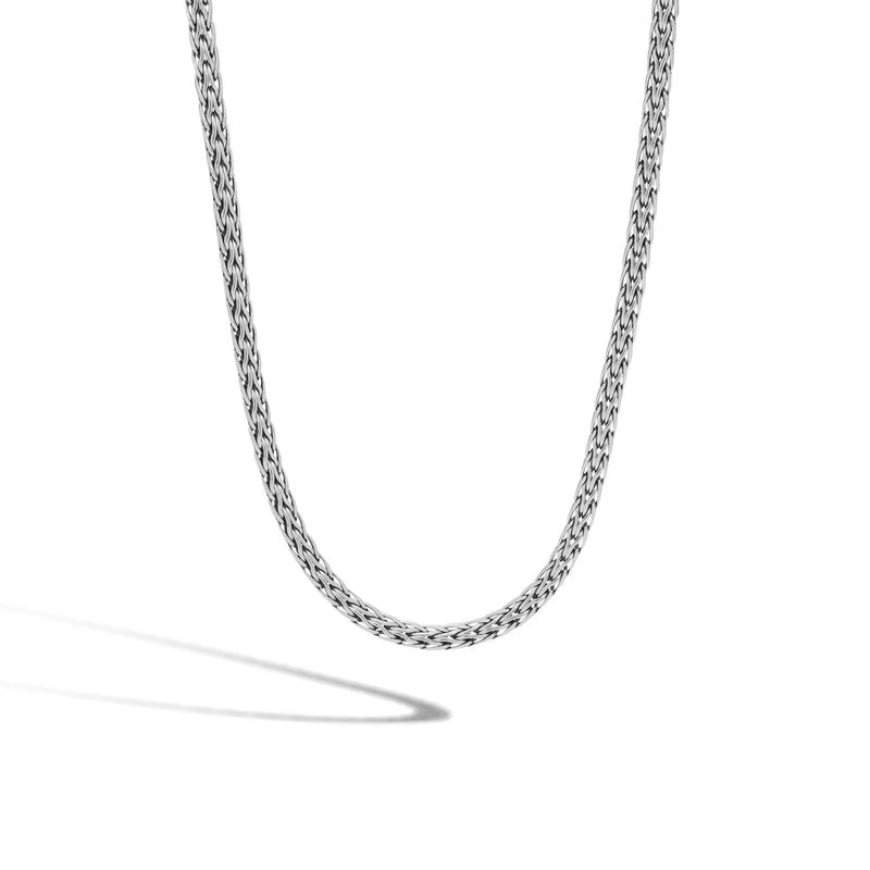 Best necklaces and pendants with oval pendants for a classic, elegant shape-John Hardy Classic Chain Slim Oval Necklace in 36"