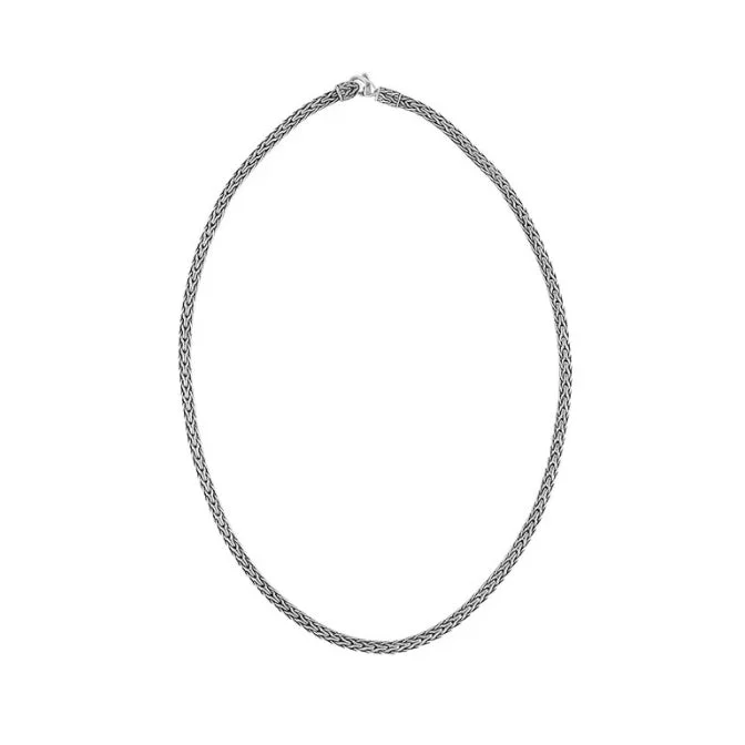 Stunning necklaces and pendants with sapphire gemstones for a luxurious blue hue-John Hardy Classic Chain Slim Oval Necklace in 18"