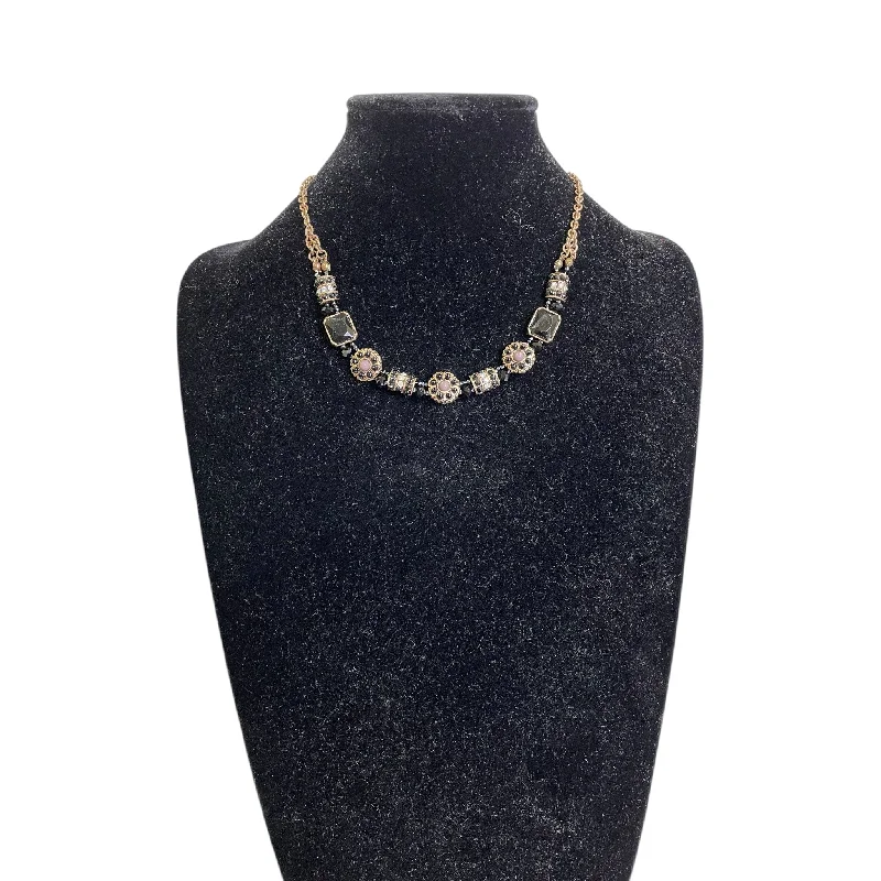 Stunning necklaces and pendants with sapphire gemstones for a luxurious blue hue-Necklace Lariat & Y-Drop By Cme In Black