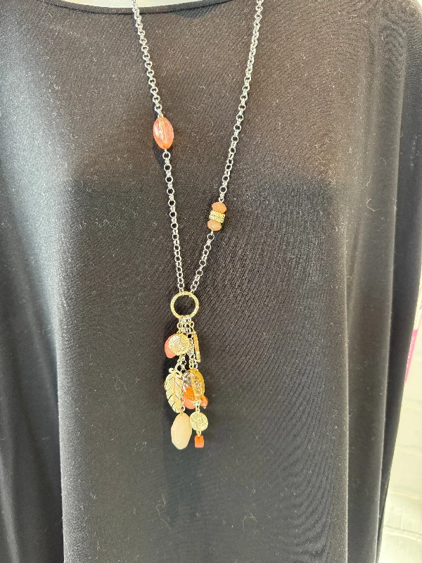 Unique necklaces and pendants with gemstones for a colorful and vibrant statement-Necklace Pendant By Chicos