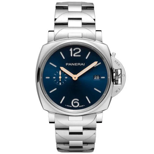 Best necklaces and pendants with gemstone clusters for a bold and colorful effect-Pre-Owned Panerai Luminor Due