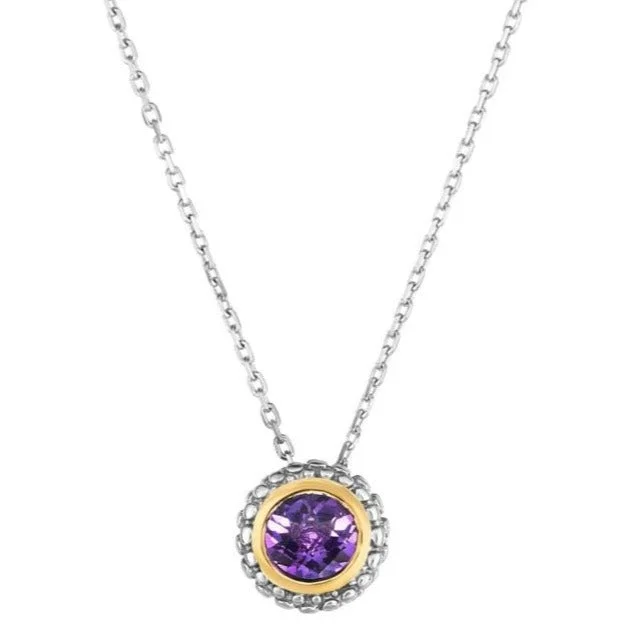 Stunning necklaces and pendants with ruby and diamond combinations for a luxurious effect-Phillip Gavriel Sterling Silver Amethyst Pendant