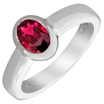 Women’s rings with pearl clusters for elegance -Pink Tourmaline Ring in Sterling Silver