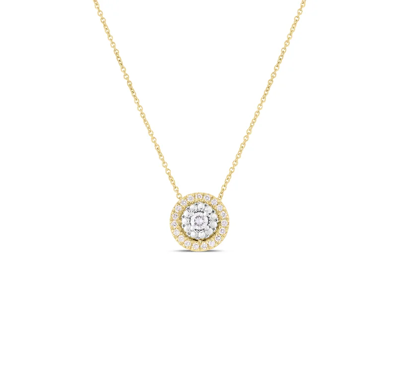 Best necklaces and pendants with crystal accents for a sparkling and elegant style-Roberto Coin Siena Diamond Dot Small Necklace