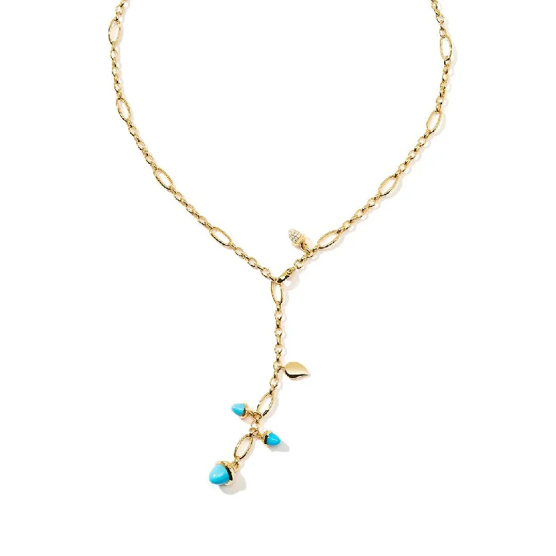 Elegant necklaces and pendants with infinity symbols for timeless designs-20" Turquoise & Diamond Necklace