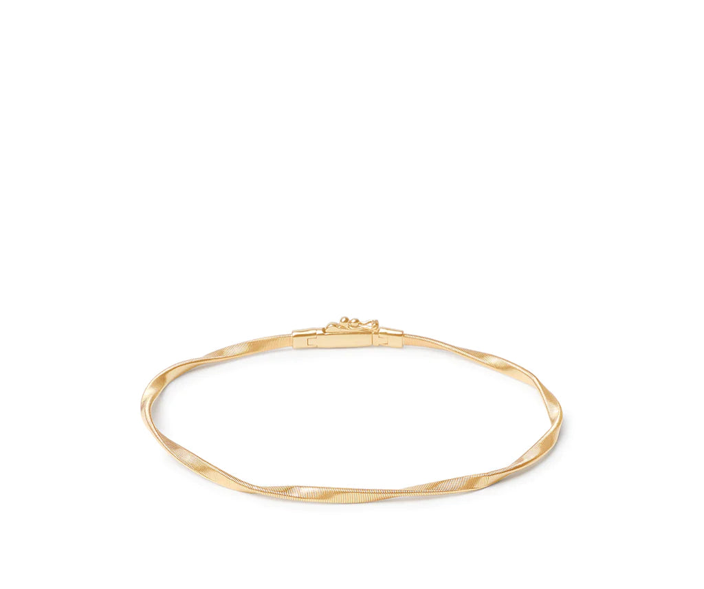 Bangle bracelets with open-ended designs for a modern and adjustable fit-Marco Bicego Marrakech Collection Yellow Gold Bangle