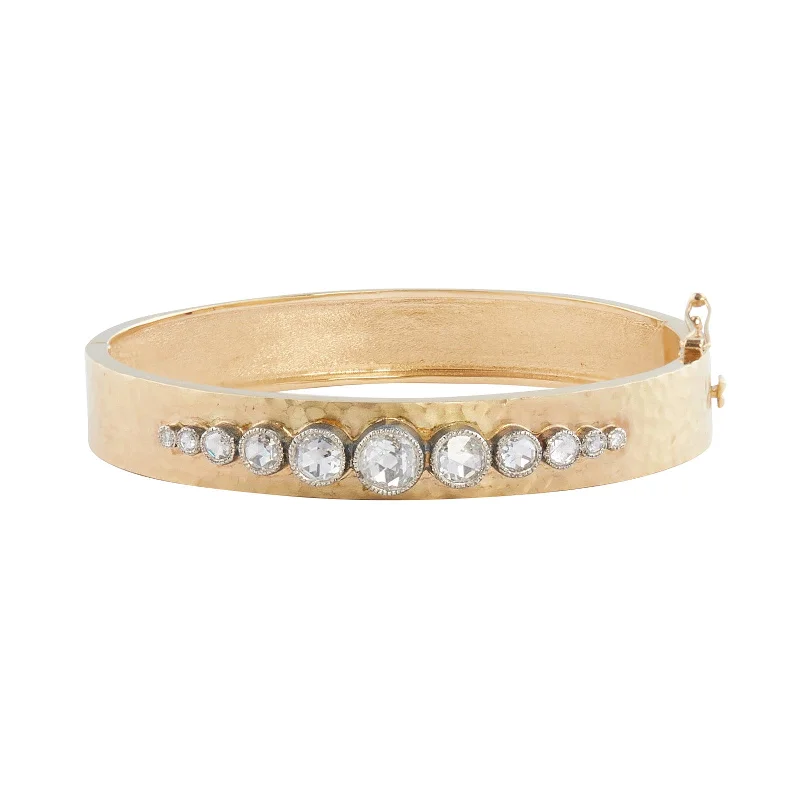 Best bangle bracelets with adjustable sizes for a comfortable and perfect fit-9 Diamond Hinged Bracelet