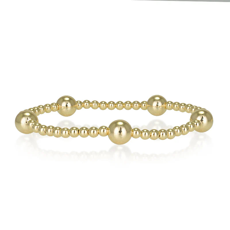 Best silver bangle bracelets with intricate detailing for a timeless and sophisticated style-3mm/7mm Beaded Bracelet