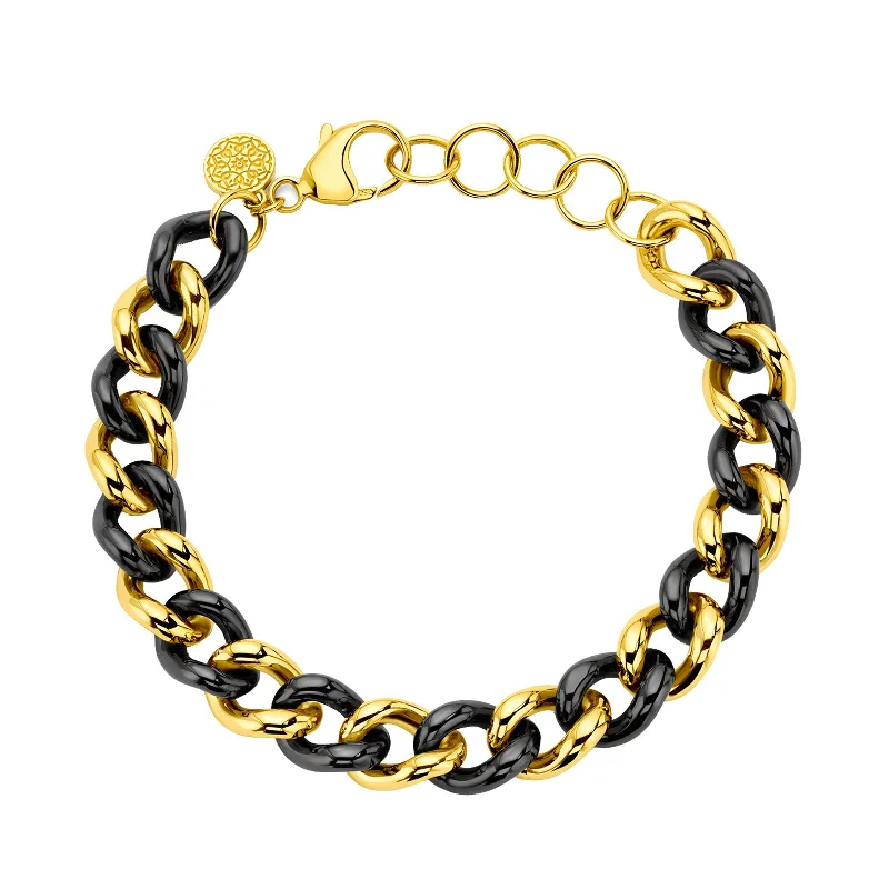 Oversized bangle bracelets with unique textures for a statement-making accessory-Cuban Alternating Link Bracelet