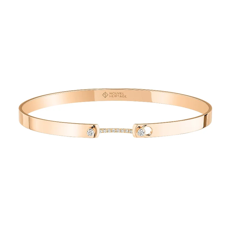 Best bangle bracelets with adjustable sizes for a comfortable and perfect fit-Business Meeting Bangle - Rose Gold