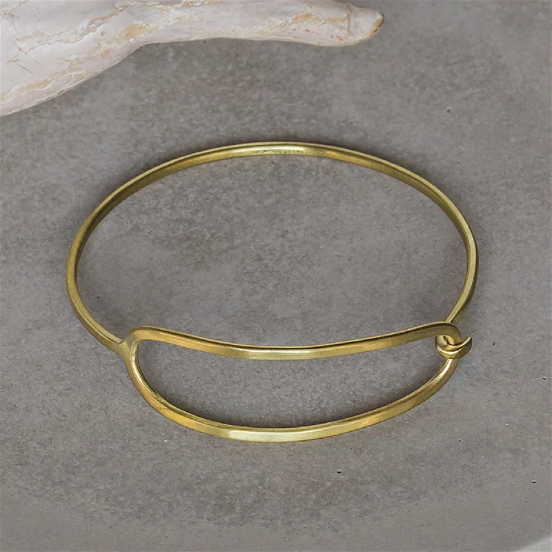 Lightweight bangle bracelets with subtle shimmer for an understated yet elegant look-Cadence Bangles, Oblong - Lrg