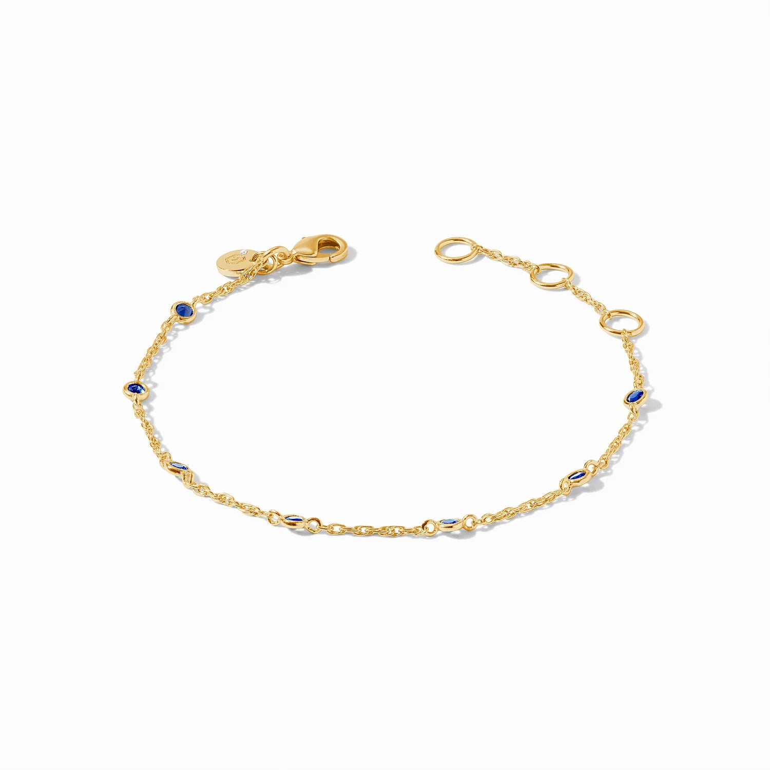 Lightweight bangle bracelets with subtle shimmer for an understated yet elegant look-Celeste Delicate Bracelet Sapphire Blue